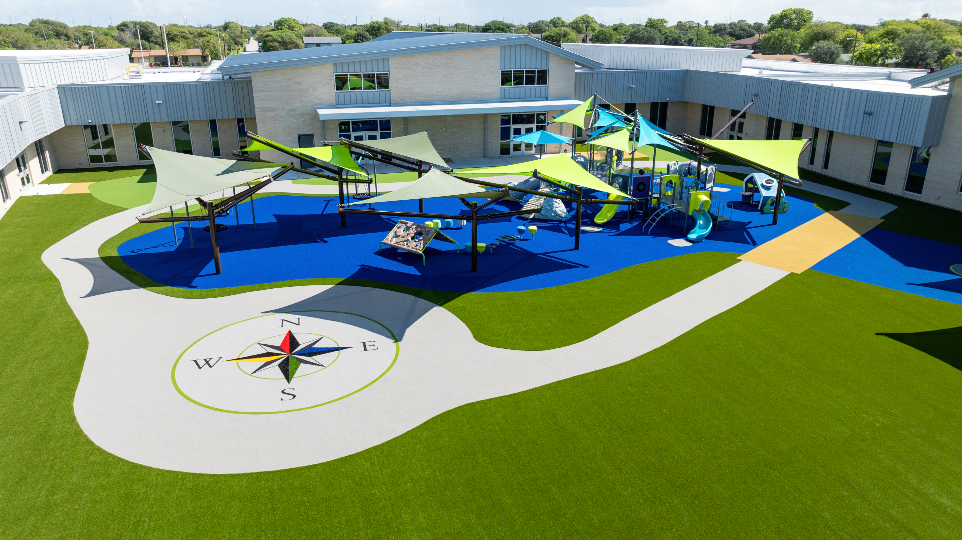Orange County Playground Turf School Installation