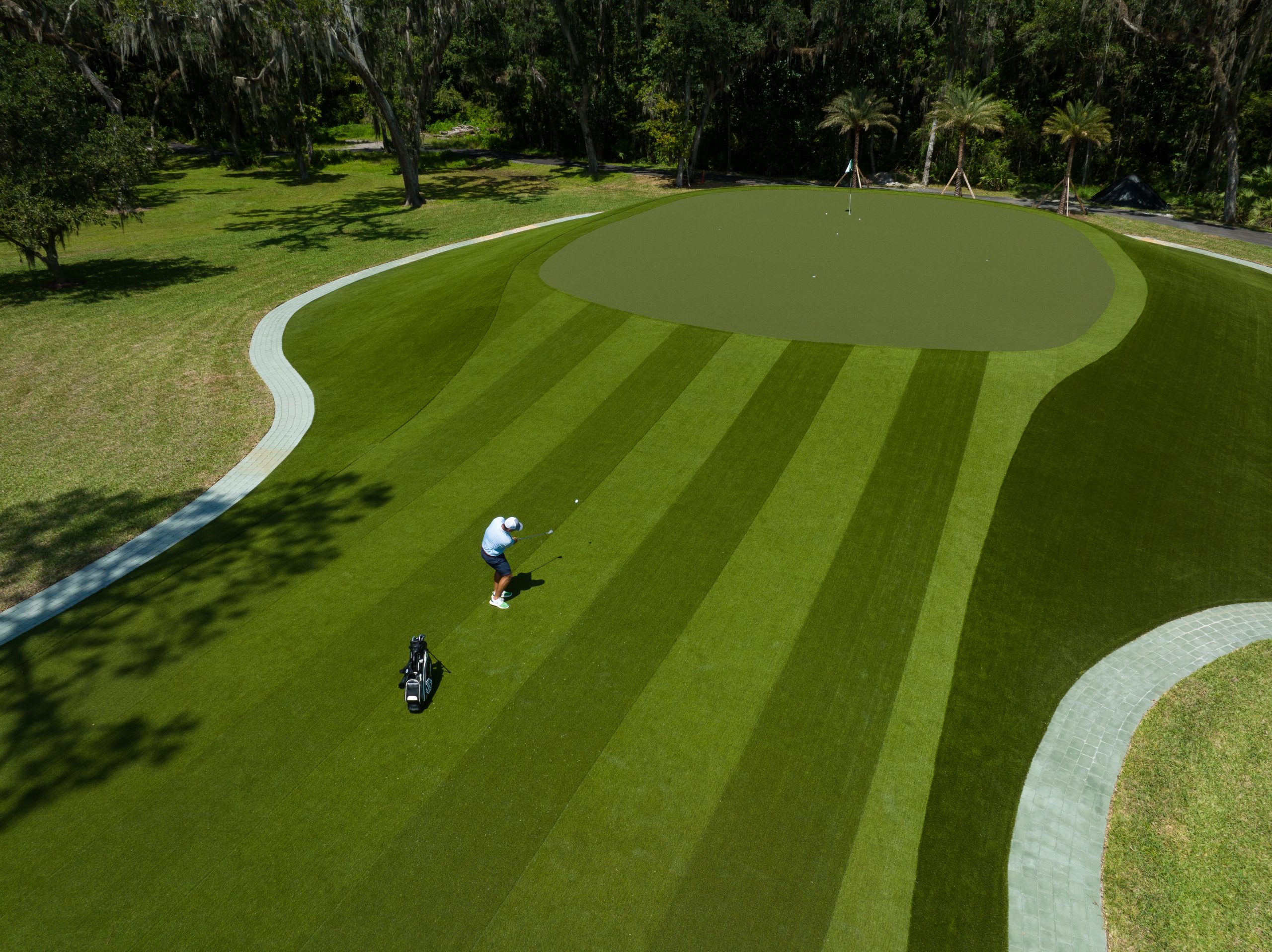 SYNLawn Golf custom putting green SYNLawn Golf custom Orange County putting green