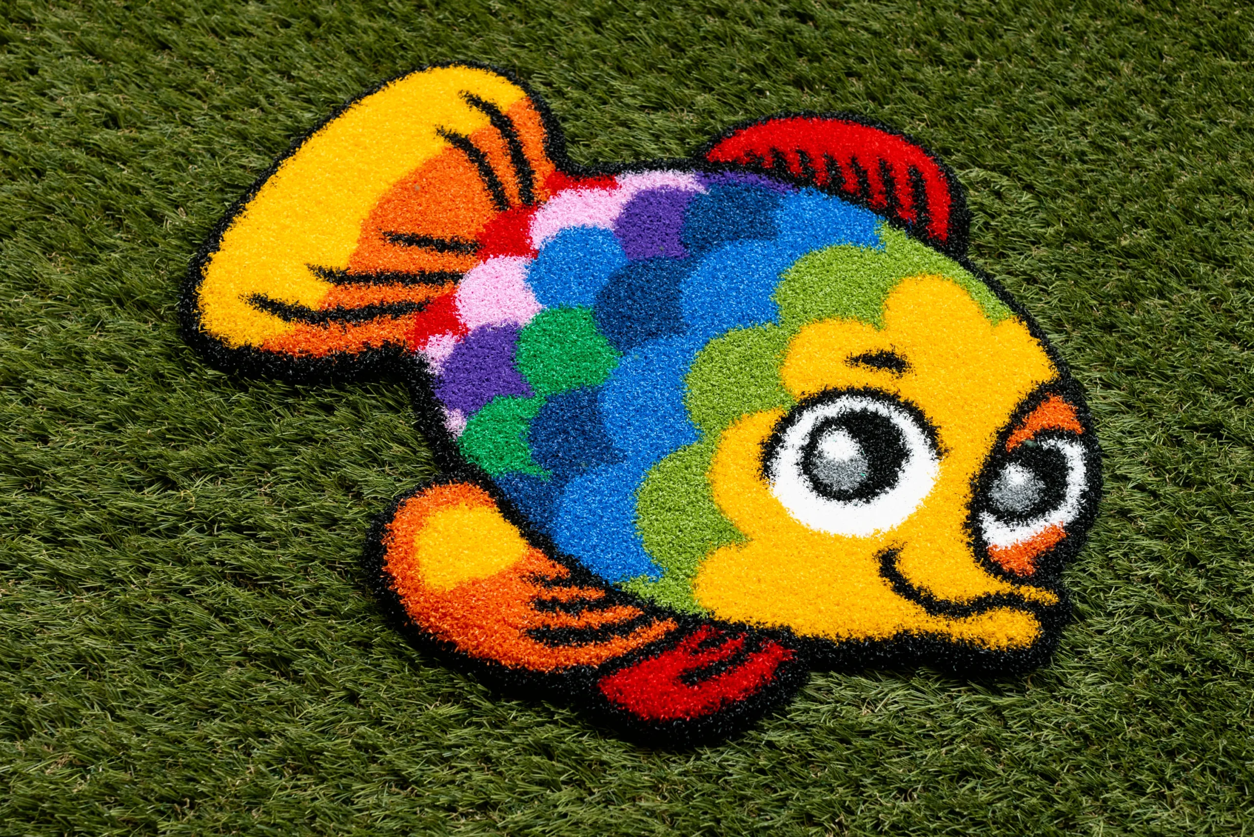 Rainbow Fish Orange County Artificial Turf Design